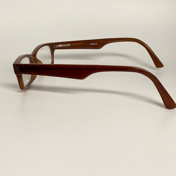 Marco Brown Rectangular Eyeglasses Frames 49-18-135 Vintage Style Glasses